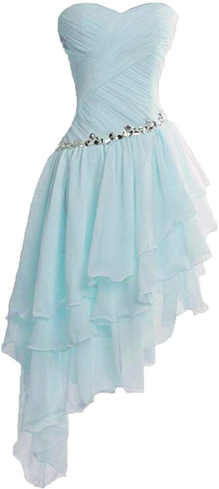 High Low Bridemaid Dresses Terri Homecoming Dresses Chiffon Short CD5248