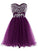 New Arrival Grey Tulle Homecoming Dresses Madisyn With Crystal CD5667
