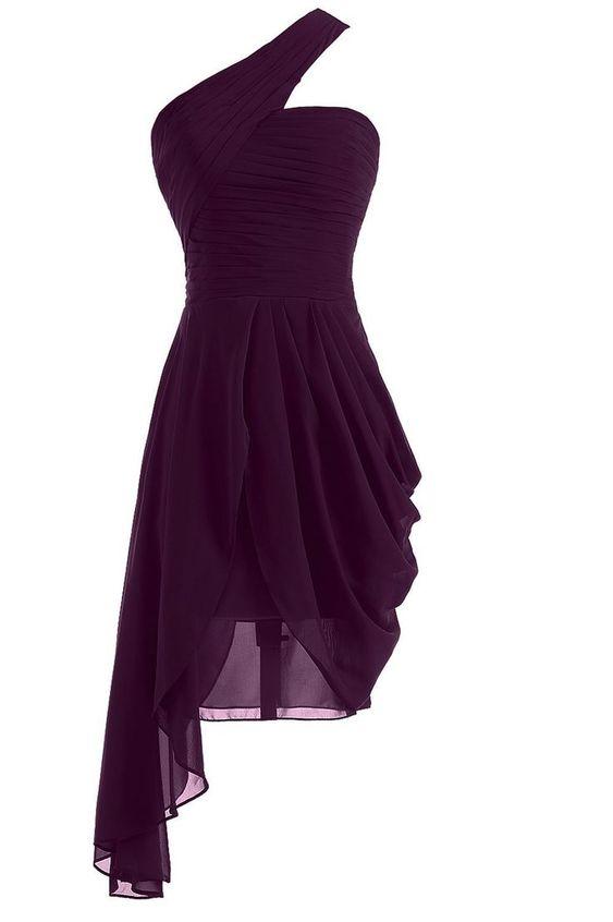 Elegant Chiffon Martha Homecoming Dresses Sleeveless Knee Length Short CD5688