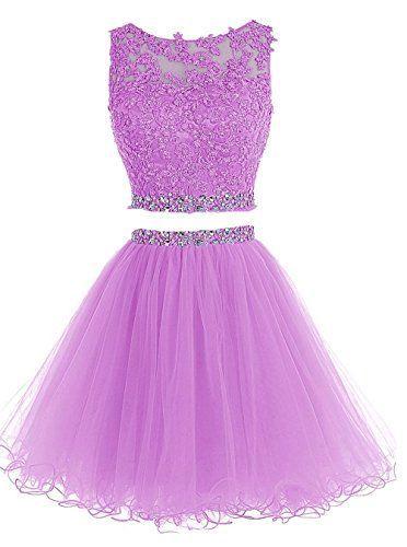 Purple Appliques Short Elegant Graduation Dress Norah Homecoming Dresses CD5861