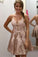 Short With Criss Cross Homecoming Dresses Nia Lace Back CD6818