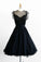 Black Jocelyn Cocktail Lace Homecoming Dresses Chiffon And Floral CD6898