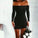 Off-The-Shoulder Homecoming Dresses Libby Party Dress Black CD9554